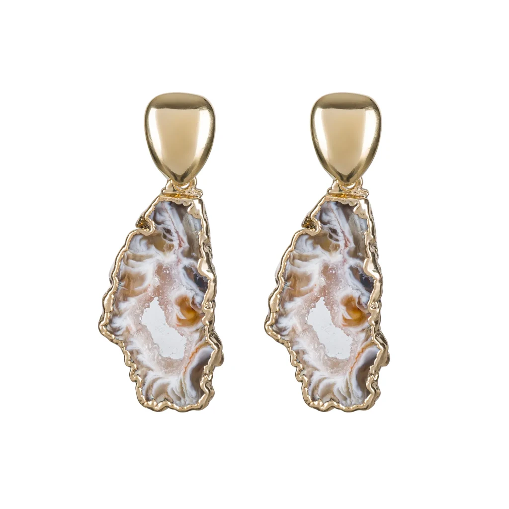 Серьги Possebon Geodo Natural A5497.15 BR/G