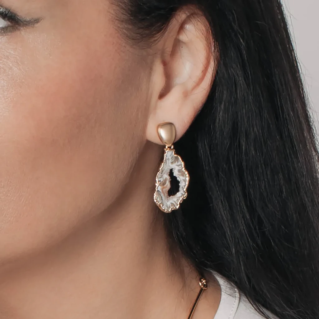 Серьги Possebon Geodo Natural A5497.15 BR/G
