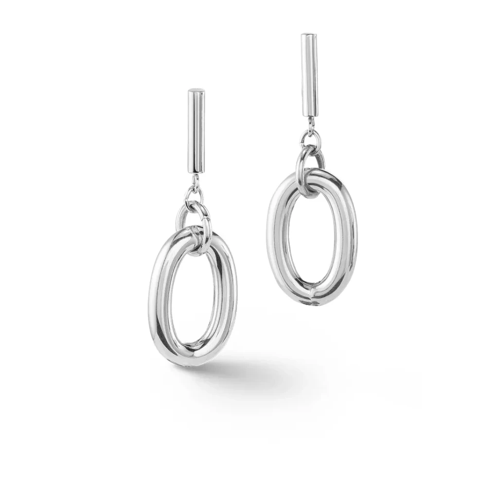 Серьги Coeur de Lion Blue-Silver 4521/21-0717