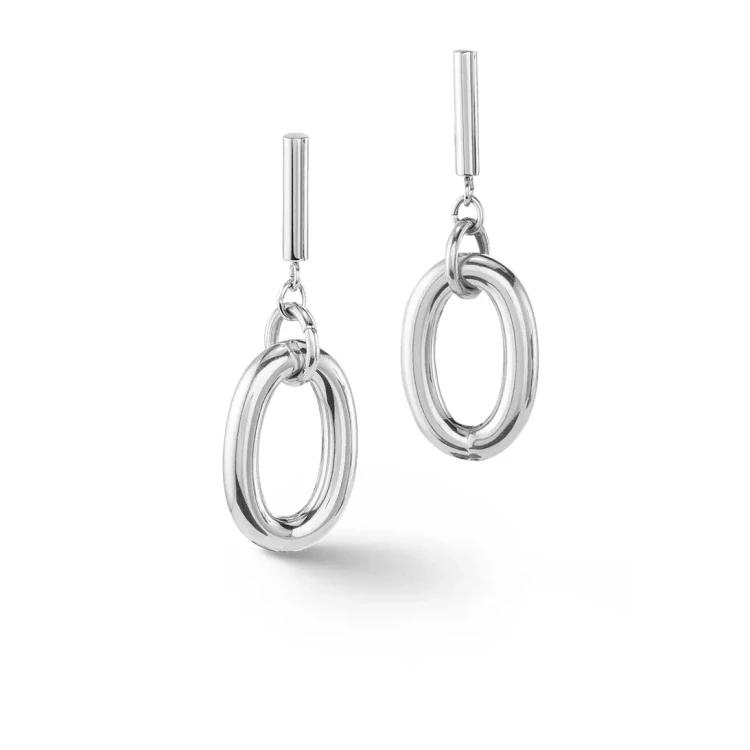 Серьги Coeur de Lion Blue-Silver 4521/21-0717