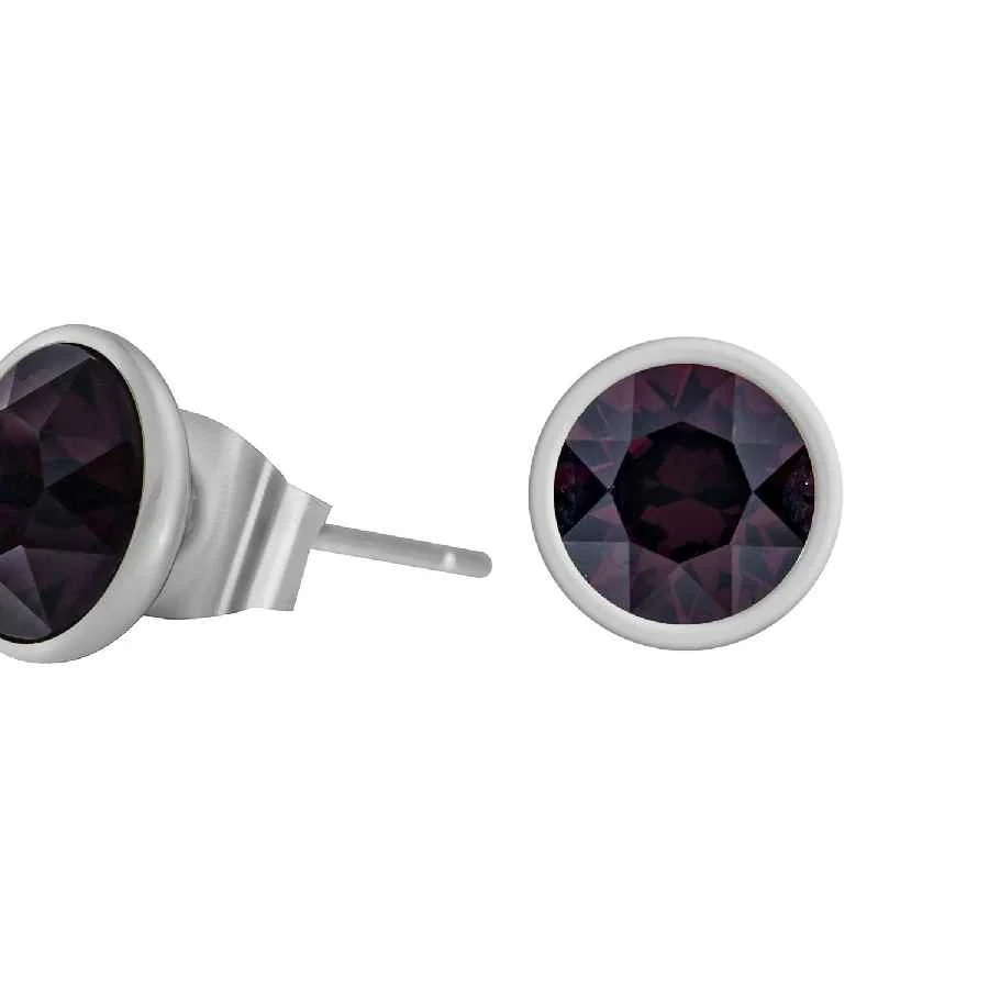 Пусеты Fiore Luna  Burgundy SWE298 B RG