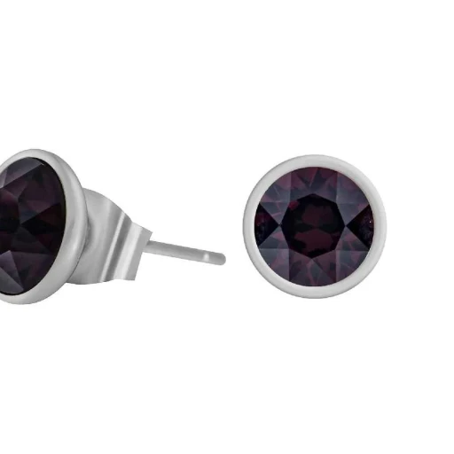 Пусеты Fiore Luna  Burgundy SWE298 B RG