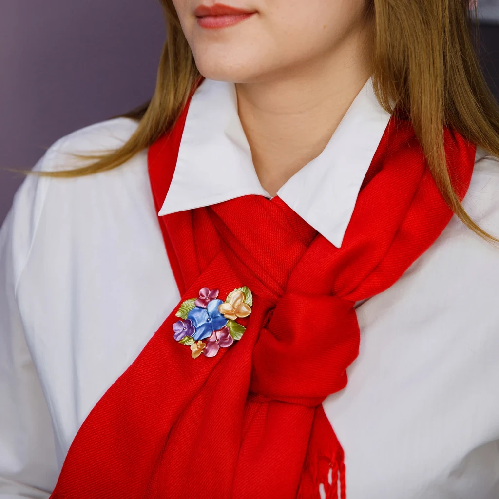 Брошь Shadore Фиалки XZ0014.16 G/G