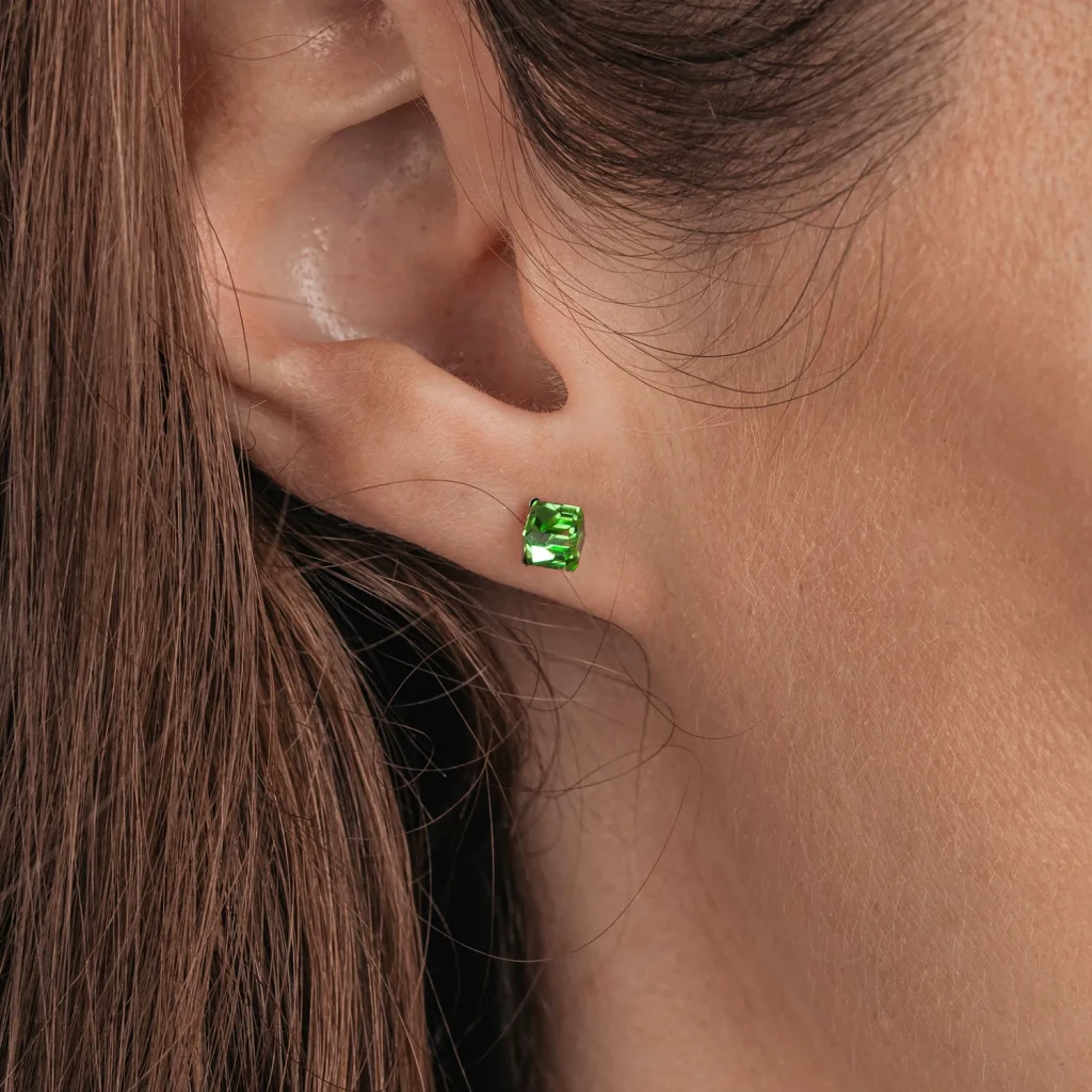 Пусеты Peridot Fiore Luna SWE2127/1 PE S