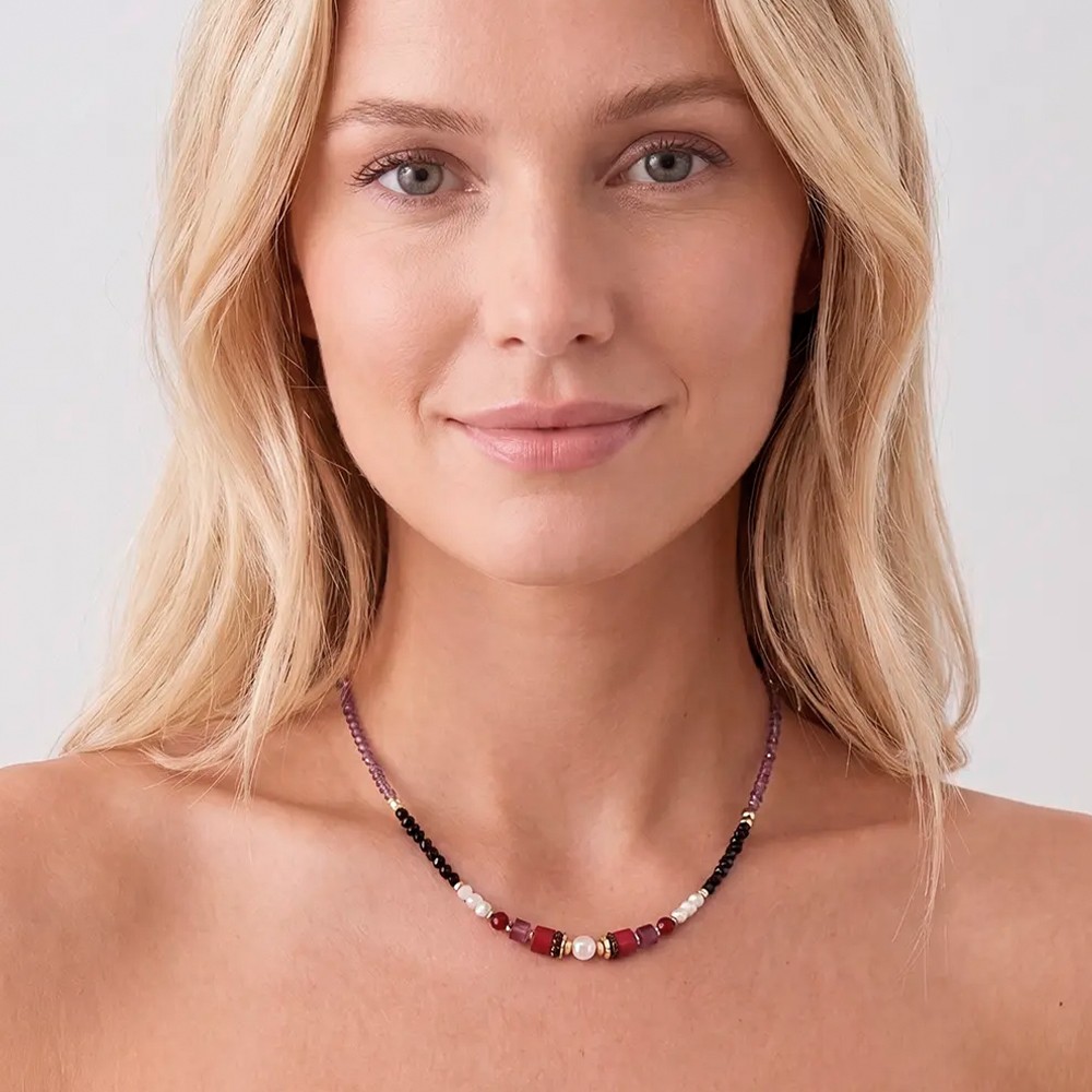 Колье Coeur de Lion Red-Purple 1142/10-0308