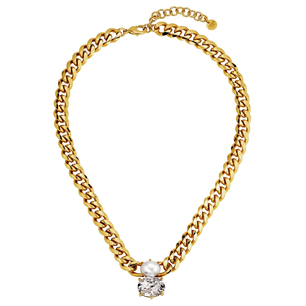 Колье HOLL SG CRYSTAL_WHITE PEARL 490027 Dyrberg Kern