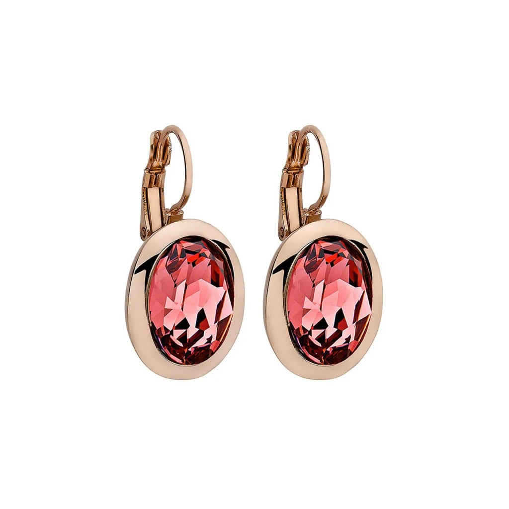 Серьги Qudo Tivola Padparadscha 303041 R/RG