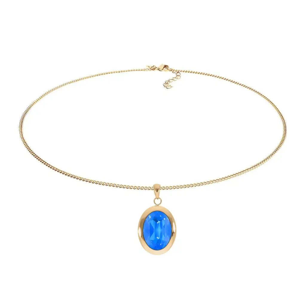 Колье Qudo TIVOLA big G royal blue delite 404684.1 BL/G