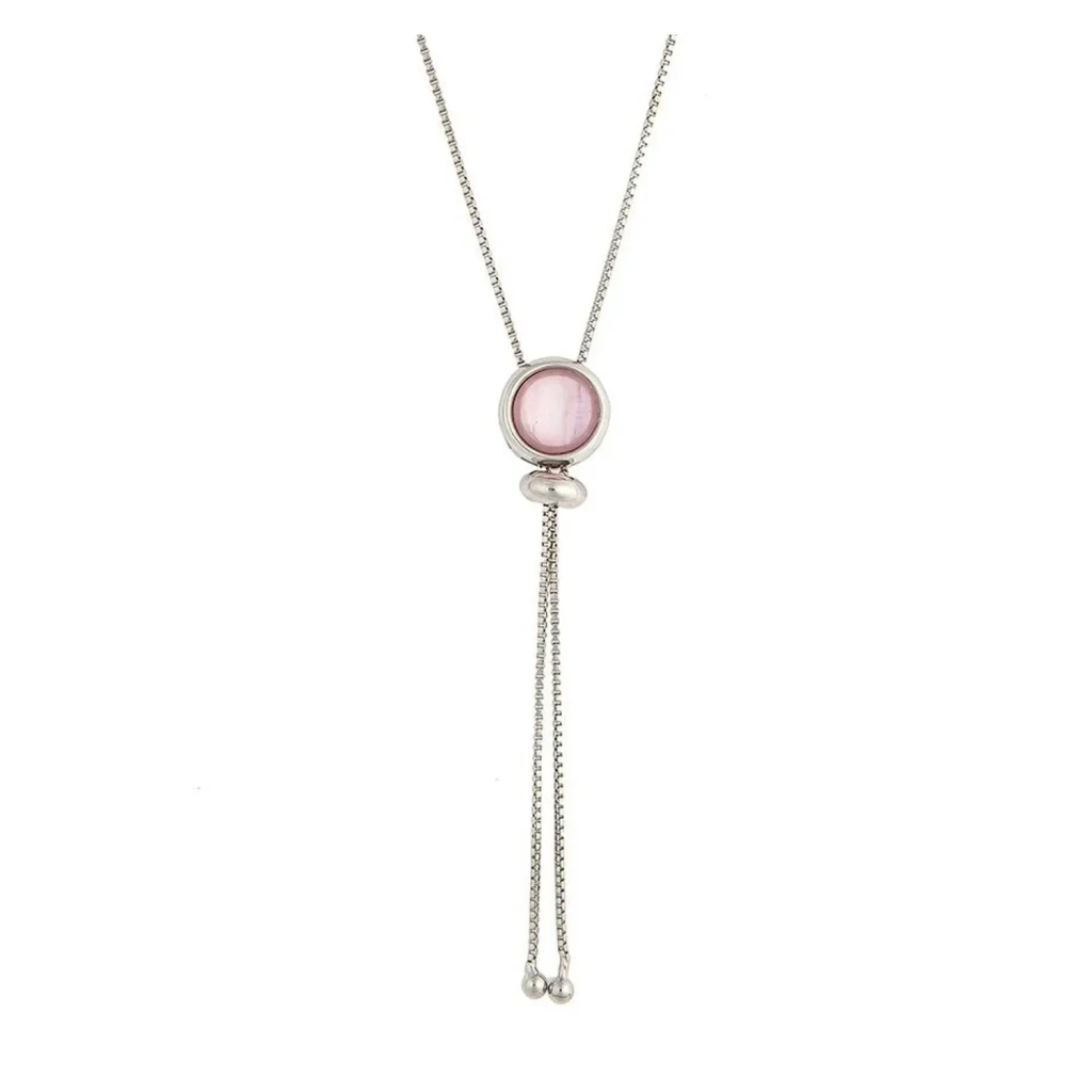 Колье Possebon pearl quartz rose B9655.9 R/S