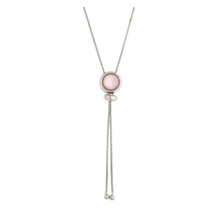 Колье Possebon pearl quartz rose B9655.9 R/S