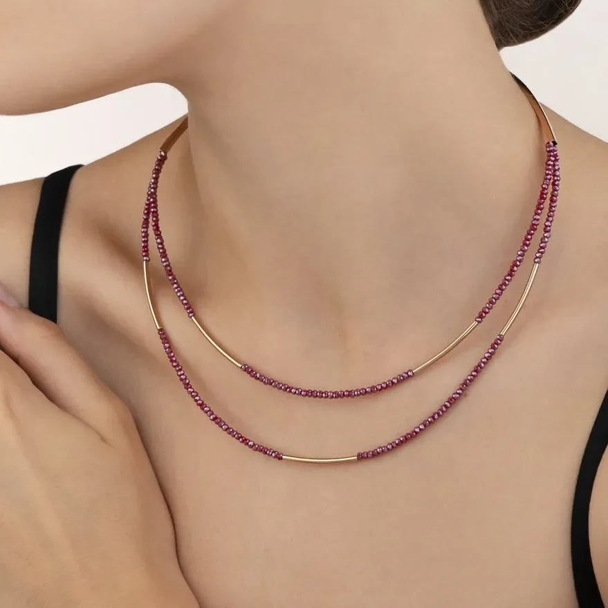 Колье Coeur de Lion Red 4998/10-0300