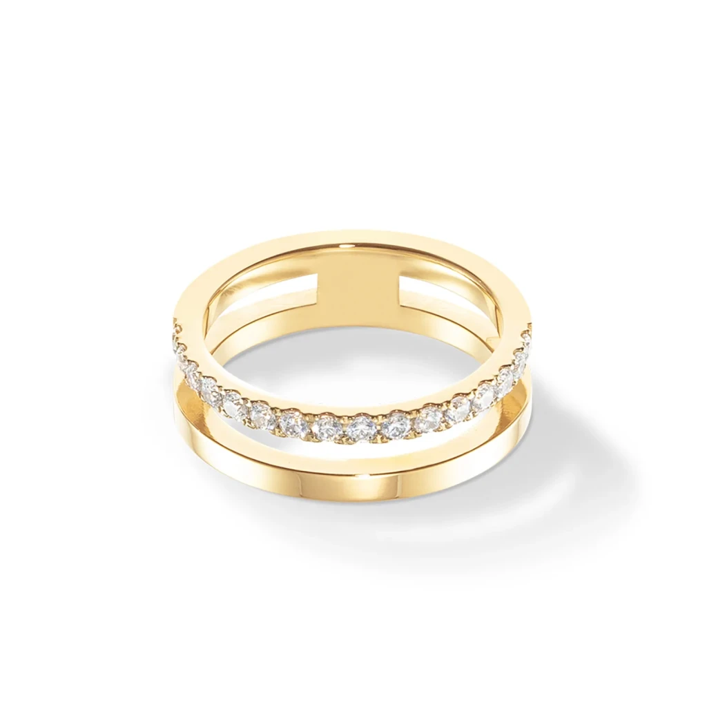 Кольцо Coeur de Lion Crystal-Gold 0136/40-1816 60