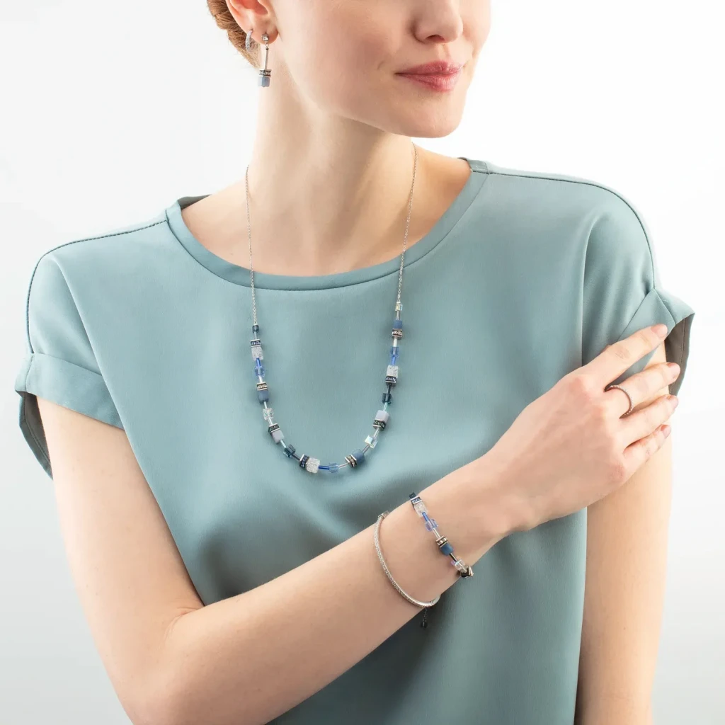 Серьги Coeur de Lion Blue-Silver 3035/21-0717