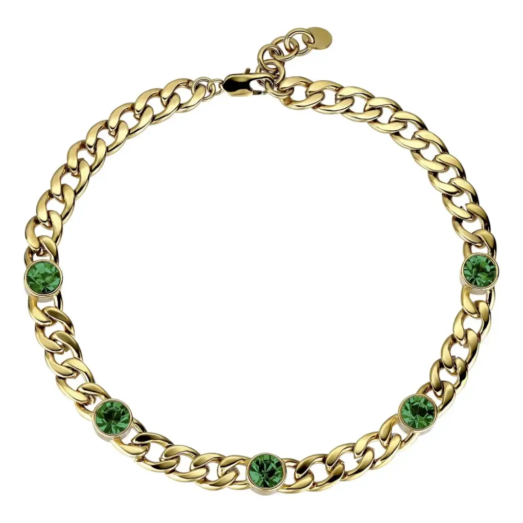 Колье Dyrberg Kern ANGELINA SG EMERALD GREEN 430031
