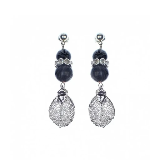 Серьги Ester Bijoux Роза F654C-S/33 BW