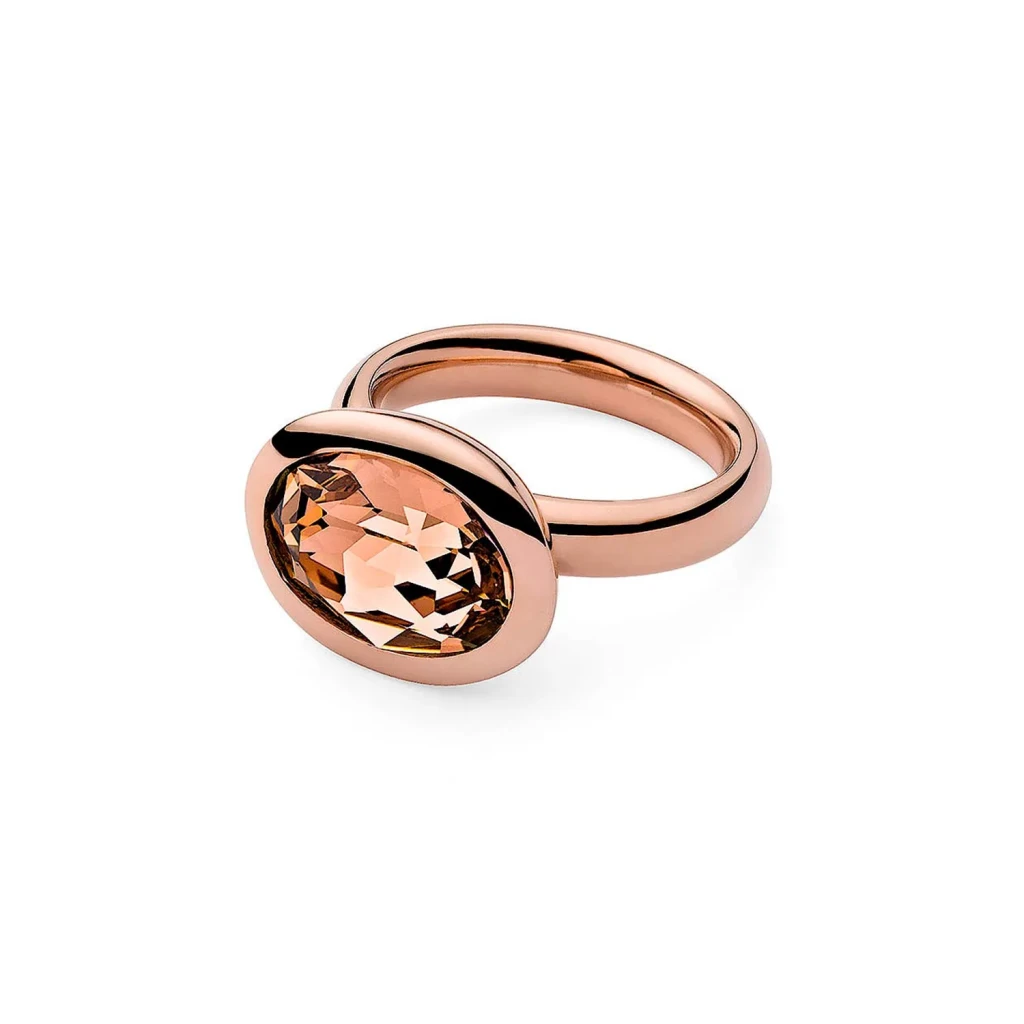 Кольцо Qudo Tivola Light Peach 18.5 мм 631626/18.5 BR/RG