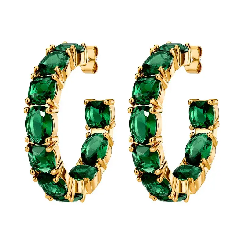Серьги Dyrberg Kern GRETIA SG EMERALD GREEN 450085