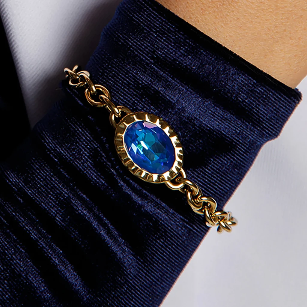 Браслет Qudo TIVOLA UNICA big (G/P) Royal blue delite 189684