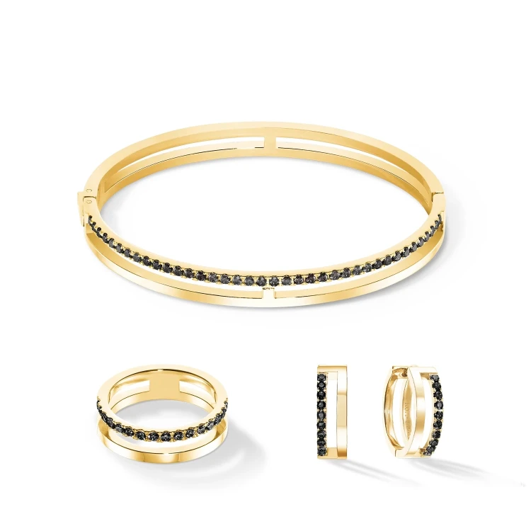Кольцо Coeur de Lion Black-Gold 0136/40-1316 58