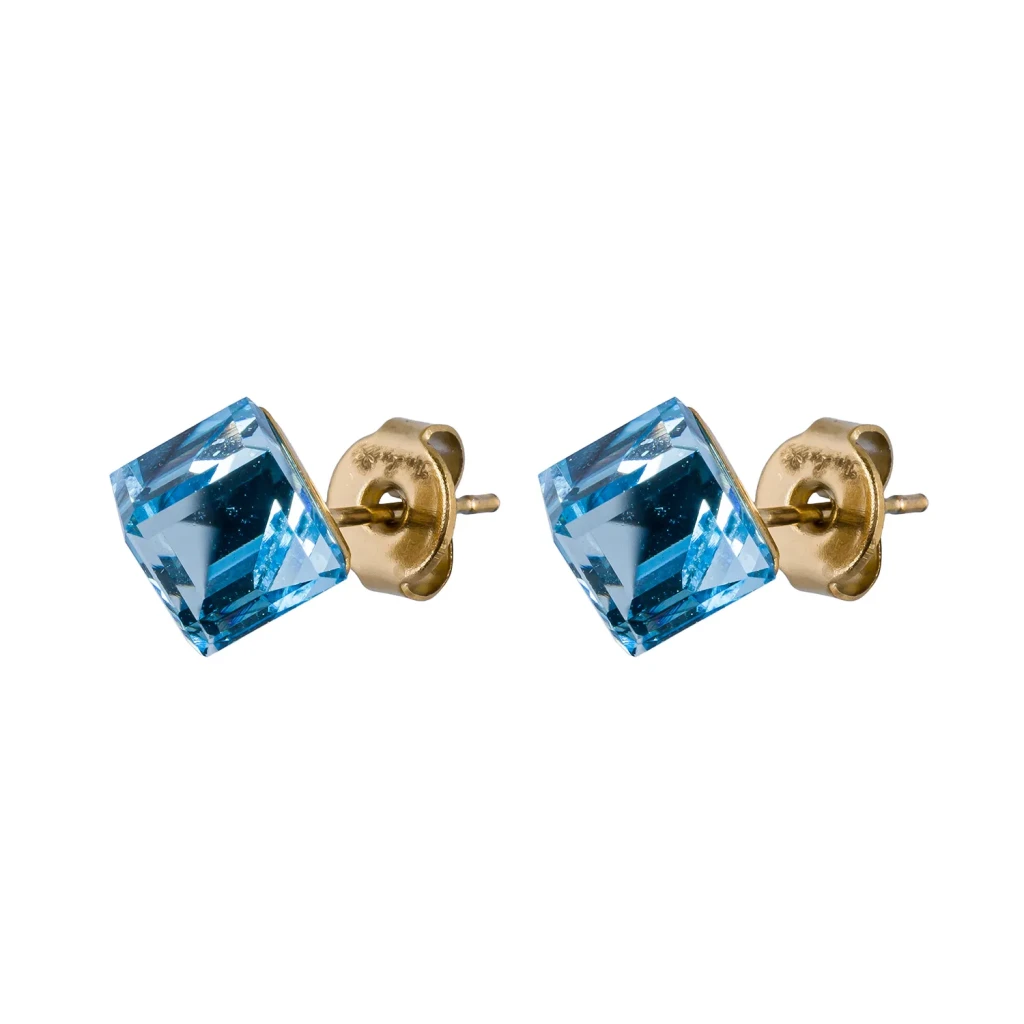 Пусеты Crystal Sky Blue SWE0127/2 SB G