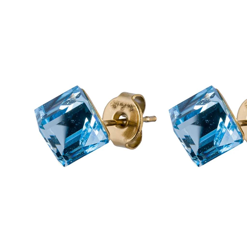 Пусеты Crystal Sky Blue SWE0127/2 SB G