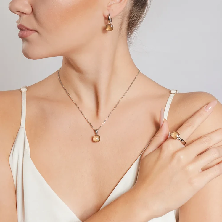 Кольцо Qudo FIRENZE 18.5 (S) Champagne 107000/40-5035 18.5