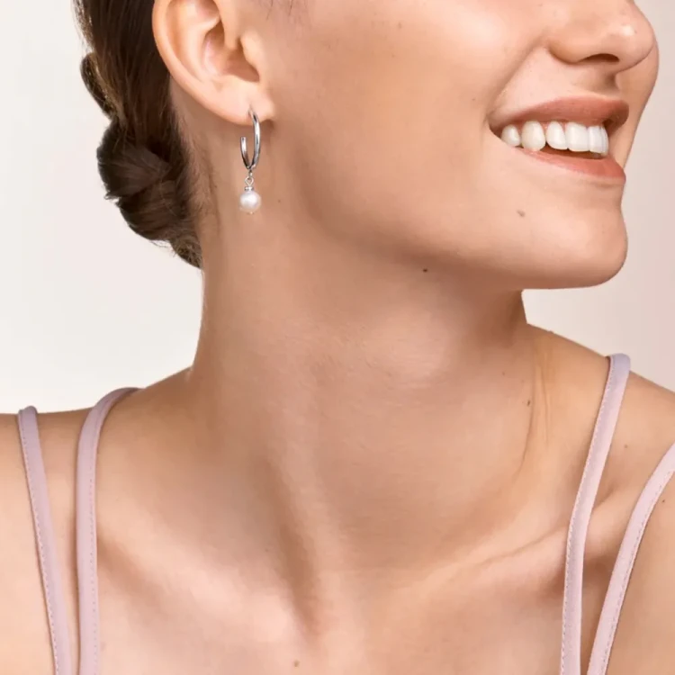 Серьги Coeur de Lion 4-In-1 White-Silver 1100/21-1417