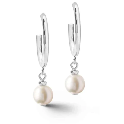 Серьги Coeur de Lion 4-In-1 White-Silver 1100/21-1417