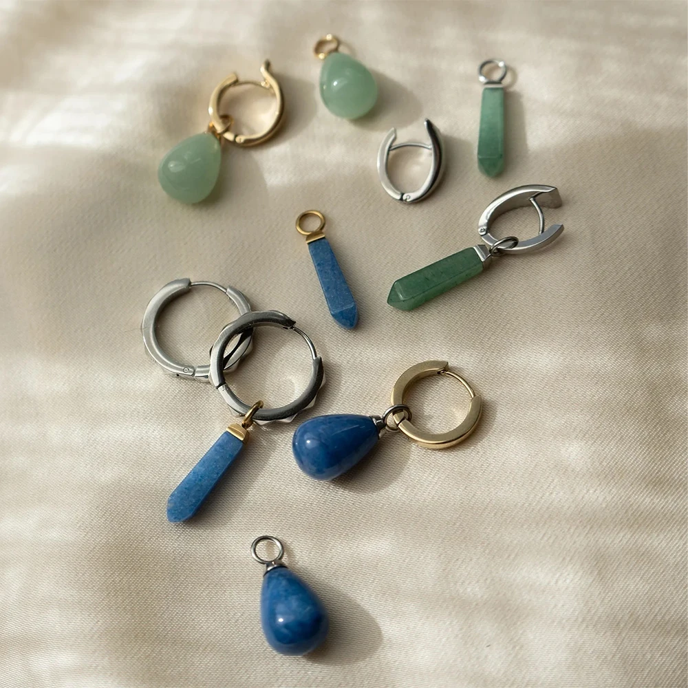 Подвеска на серьгу Silver-Blue 0051/44-0717