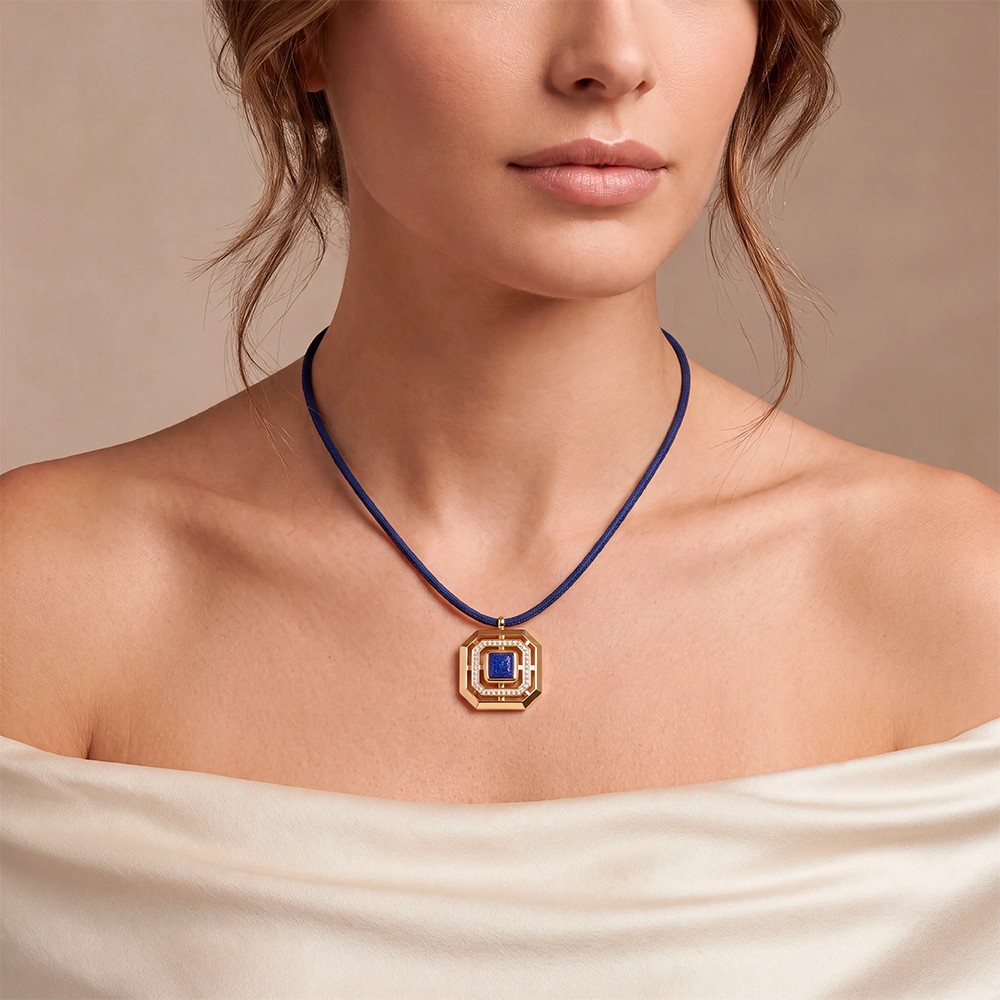 Колье Coeur de Lion Blue-Gold 2065/10-0716