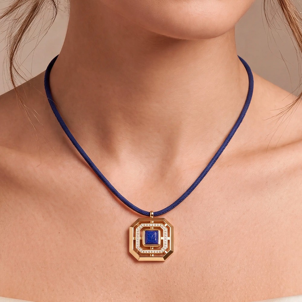 Колье Coeur de Lion Blue-Gold 2065/10-0716