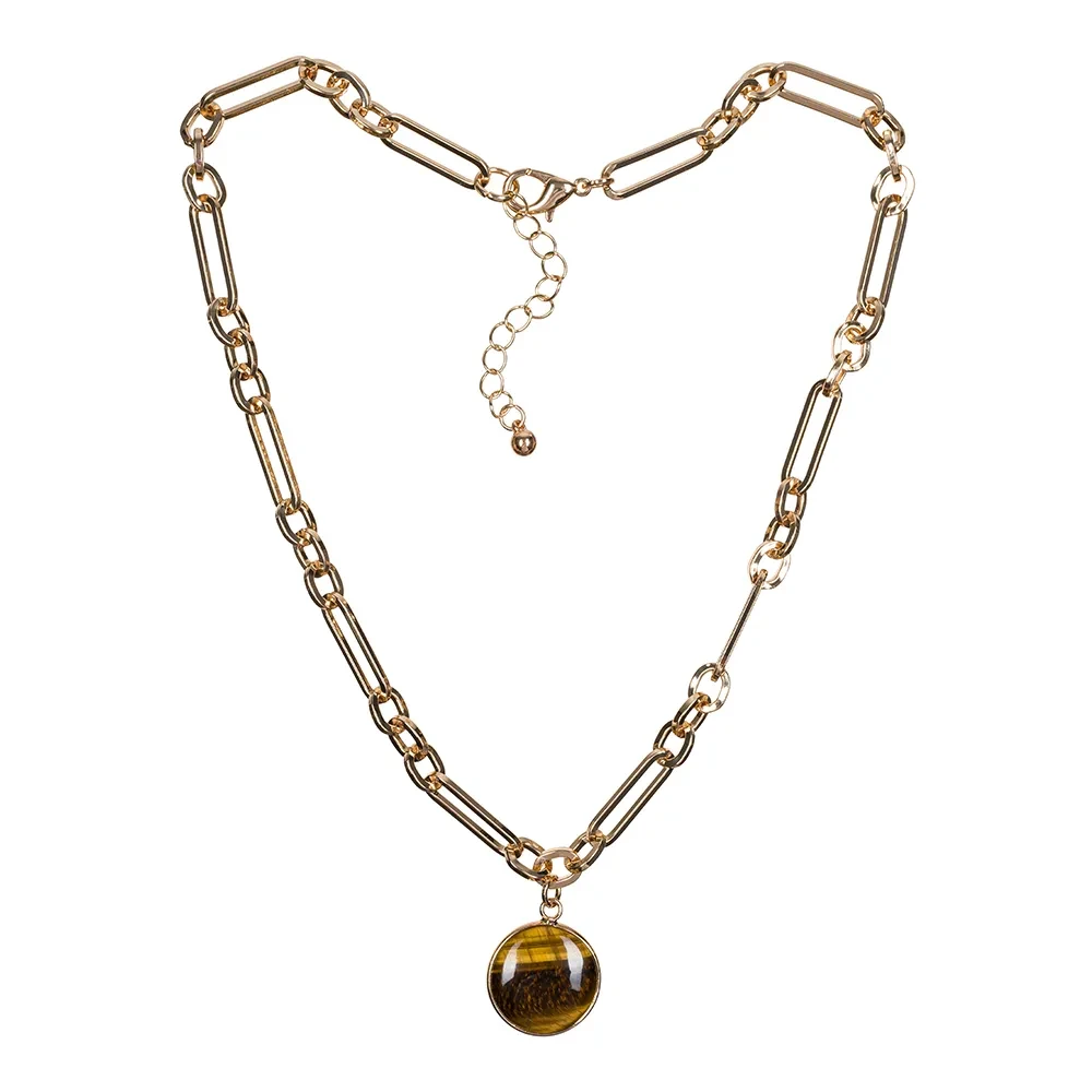 Колье Fiore Luna TIGER EYE LN5147 BR/G