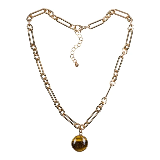 Колье Fiore Luna TIGER EYE LN5147 BR/G