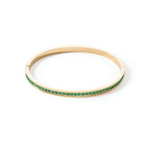 Кольцо кристаллы Dark Green-Gold 0127/40-0549 60