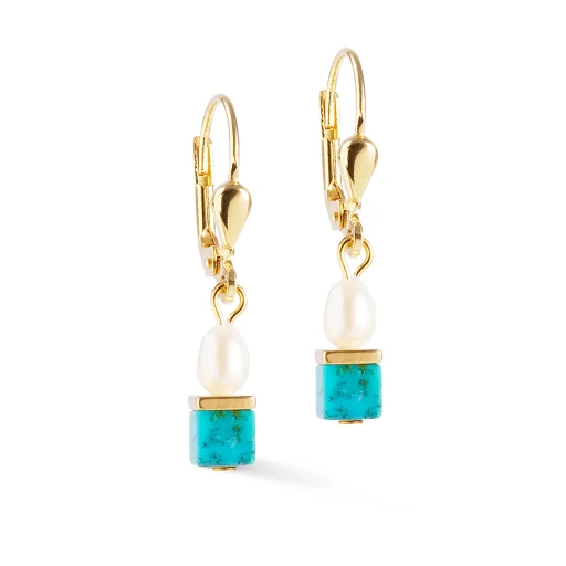 Серьги Coeur de Lion Turquoise-Green 1126/20-0605