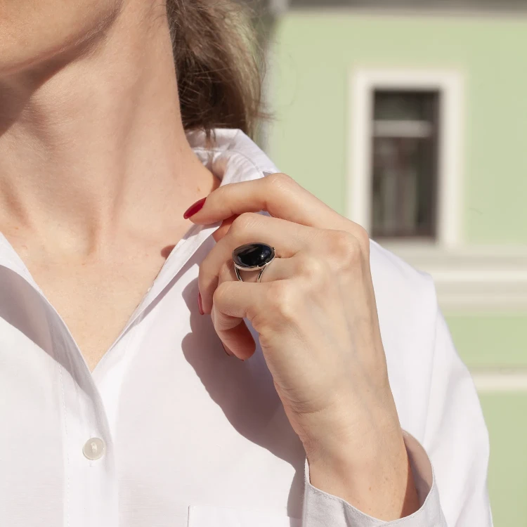 Кольцо Possebon Agata Preto K0953.4 22 S