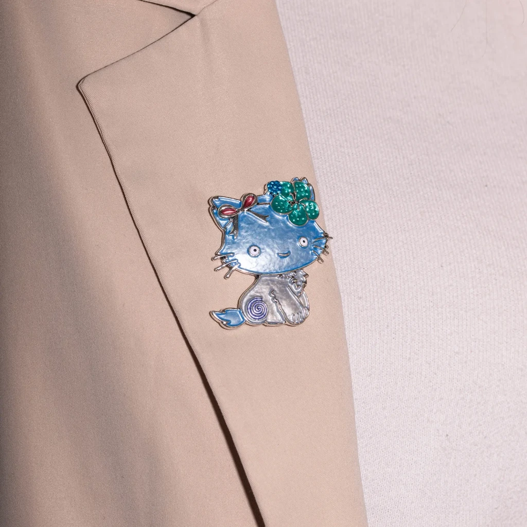 Брошь Shadore KITTY XZ1444.21 BL/S
