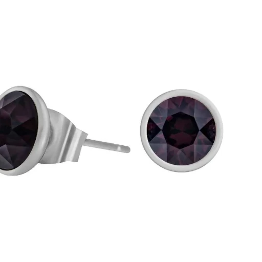 Fiore Luna Пусеты Burgundy SWE298 B S