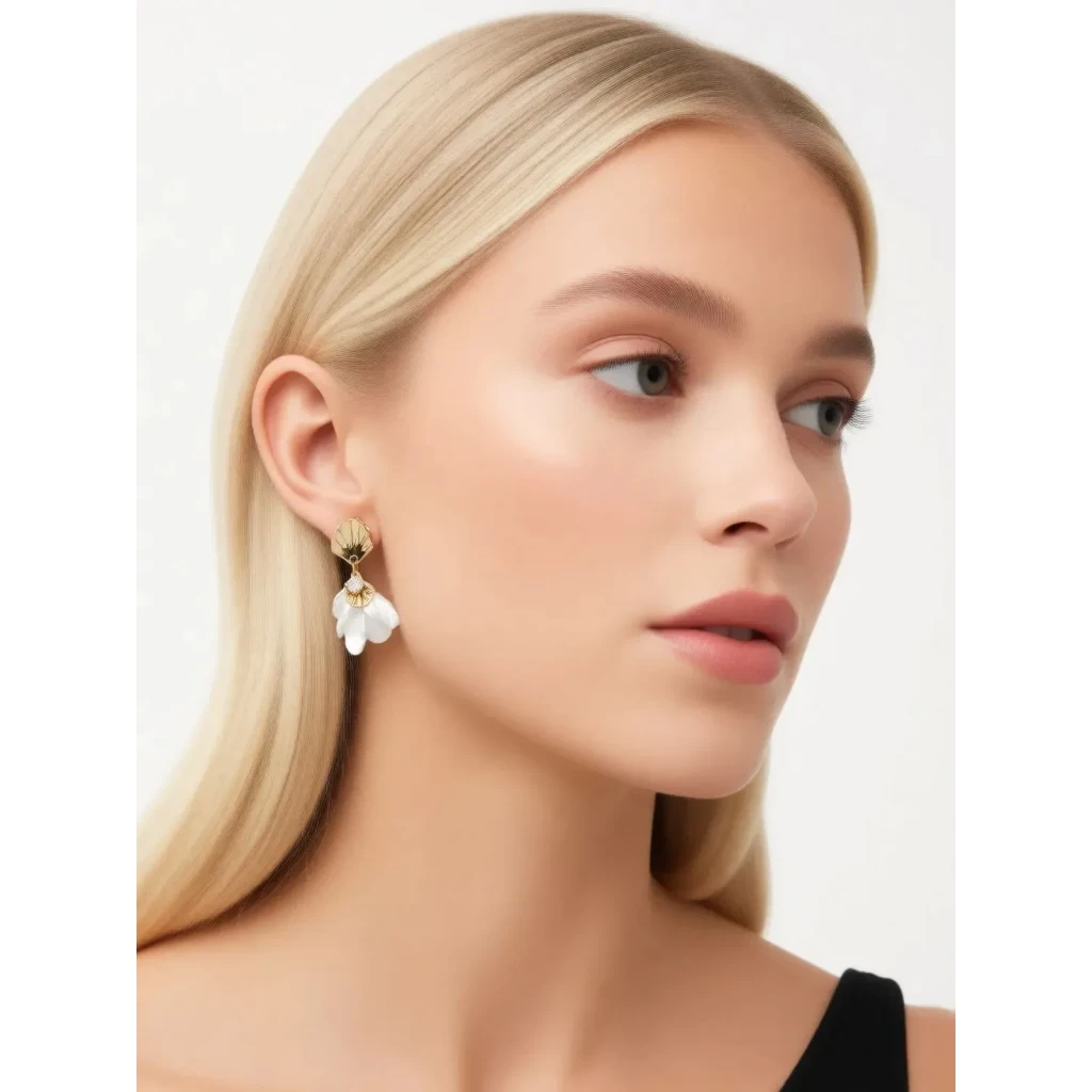 Серьги Fiore Luna IMITATION MOTHER-OF-PEARL ABE25644-01 G