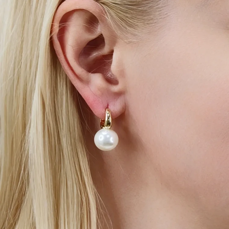Серьги Fiore Luna WHITE SHELL PEARL ABE06611-14 G