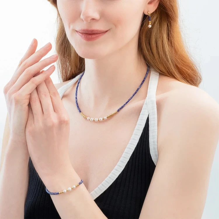 Колье Coeur de Lion Blue 4258/10-0700