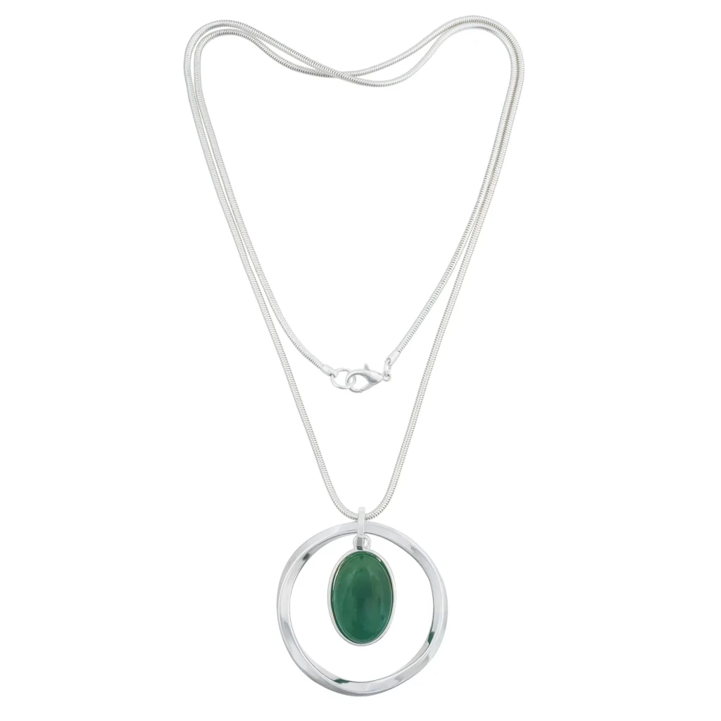 Колье Fiore Luna GREEN AVENTURINE LN5132 RG/S