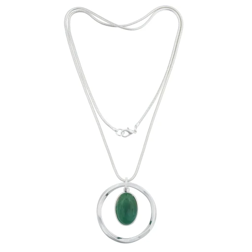 Колье Fiore Luna GREEN AVENTURINE LN5132 RG/S