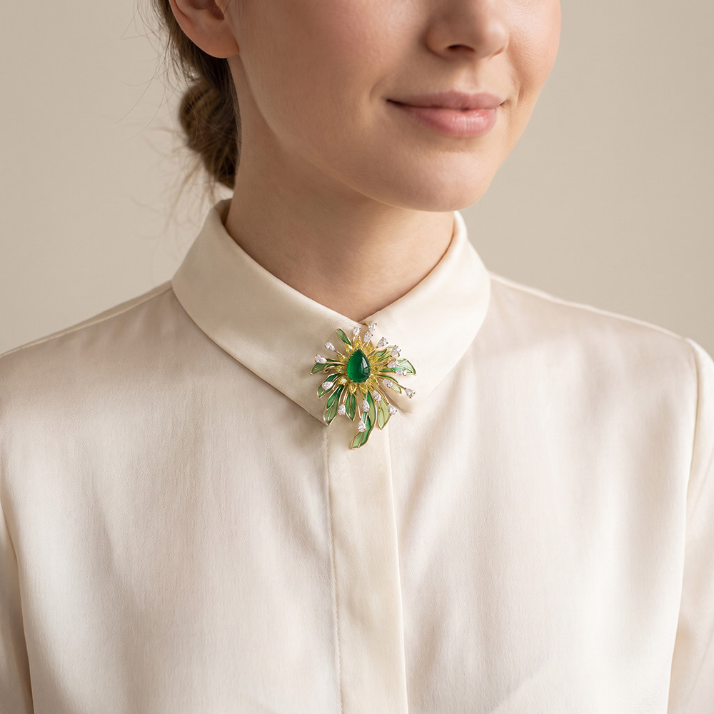 Брошь Fiore Luna XR14426 G/G