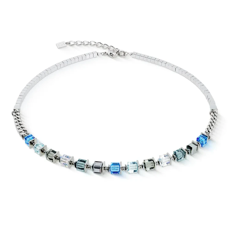 Колье Coeur de Lion Blue-Silver 2100/10-0717