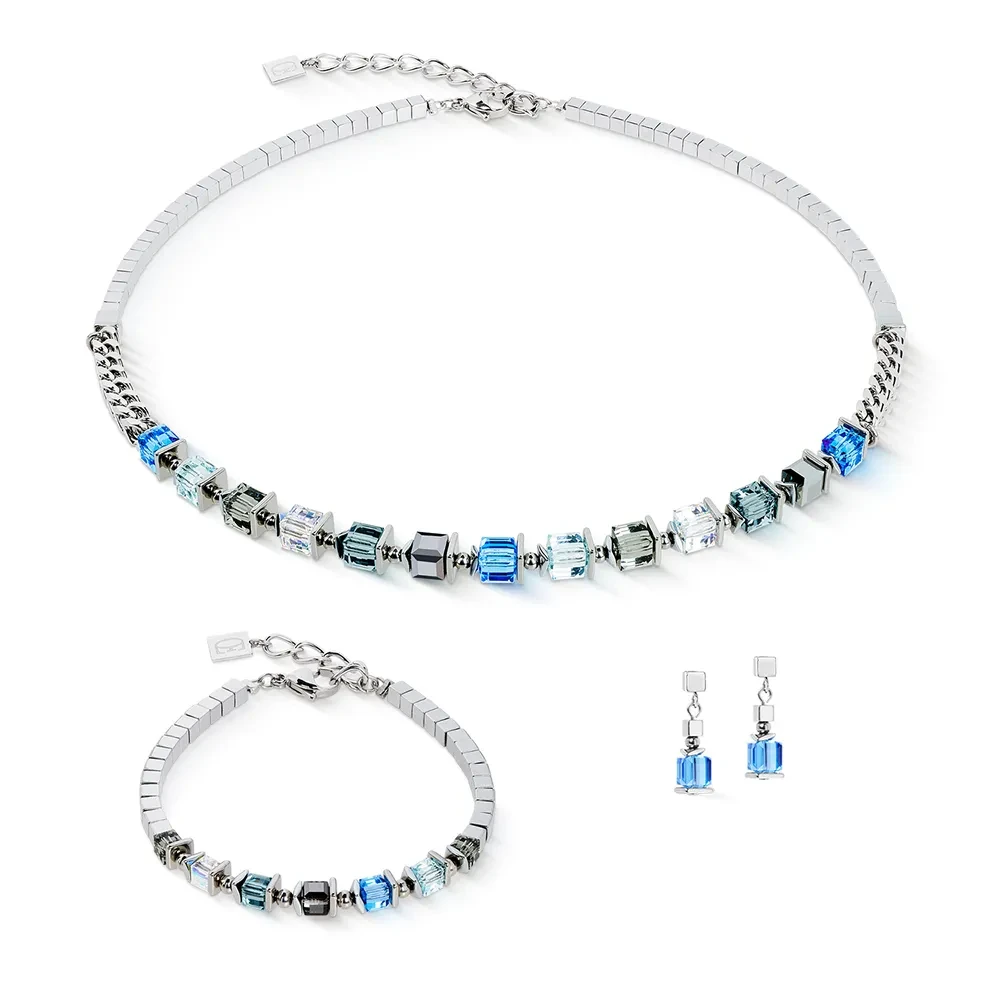 Колье Coeur de Lion Blue-Silver 2100/10-0717