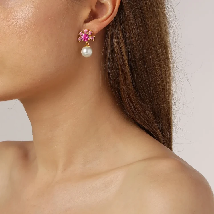 Серьги Dyrberg Kern VERONICA SG ROSE 440001