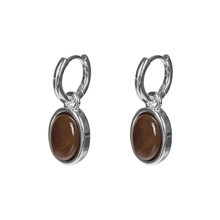 Серьги Fiore Luna COFFE AGATE LE1201 BR/S