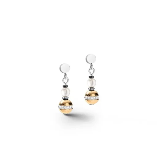 Серьги Coeur de Lion Grey-Gold 5049/21-1216