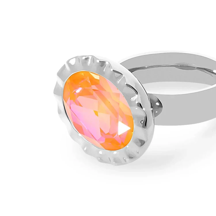 Кольцо Qudo TIVOLA UNICA big (S/P) Crystal orange ignite 58 688422